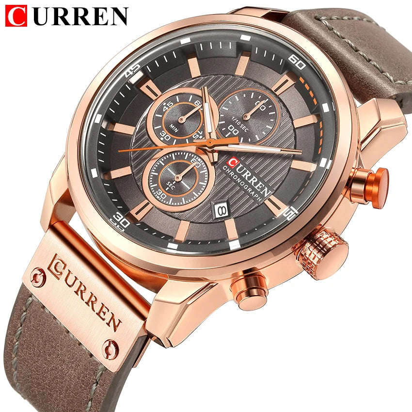 Reloj de Pulsera CURREN 8291 para Hombre, Cronógrafo de Cuarzo, Estilo Casual, Deportivo, Militar, de Moda, para Caballero