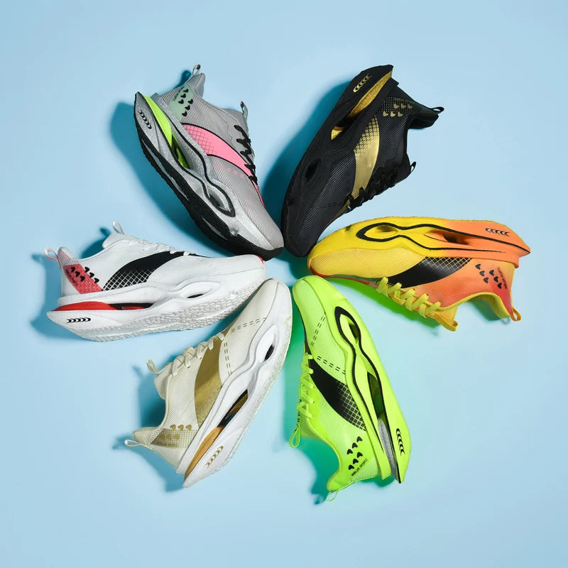 Zapatillas de Running de Alto Rendimiento para Hombre, con Placa de Carbono, Ligeras, Transpirables, con Amortiguación, para Todo Tipo de Terreno, Entrenamiento de Larga Distancia