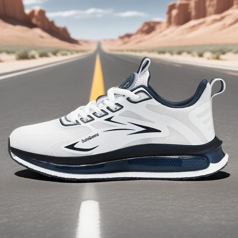 Zapatillas de deporte al aire libre para parejas, zapatos transpirables antideslizantes con amortiguación para correr en carretera, zapatos deportivos para correr para hombres, zapatos informales ligeros para hombres