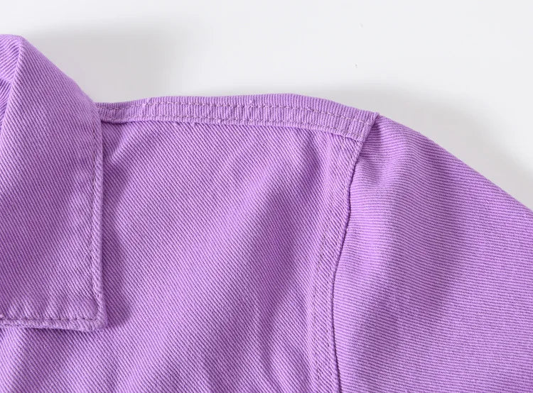 Nuevas Chaquetas Vaqueras Moradas de Moda para Hombre con Agujeros, Abrigos de Mezclilla Sólidos para Primavera y Otoño, Chaquetas Vaqueras Casuales de Algodón para Hombre, Tallas hasta 5XL