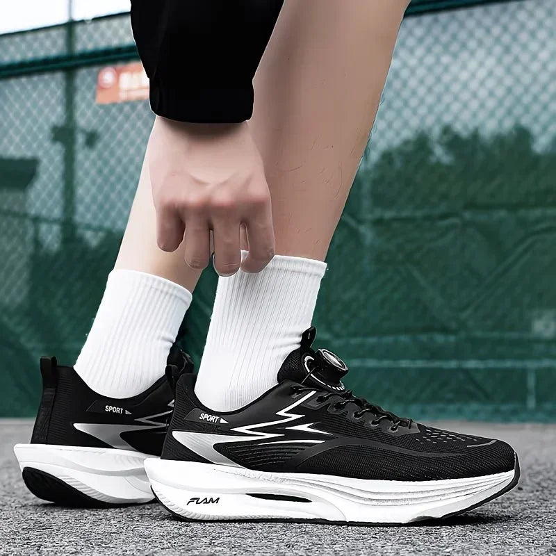 Zapatillas deportivas para hombre, zapatillas informales para maratón, transpirables, ligeras, cómodas, atléticas, antideslizantes, para caminar al aire libre