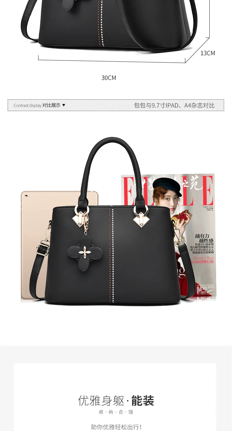 Nuevo Bolso de Hombro para Mujer 2026, Bolso de Diseñador de Lujo, Bolso de Cuero con Monograma Estampado, Bolso Bandolera