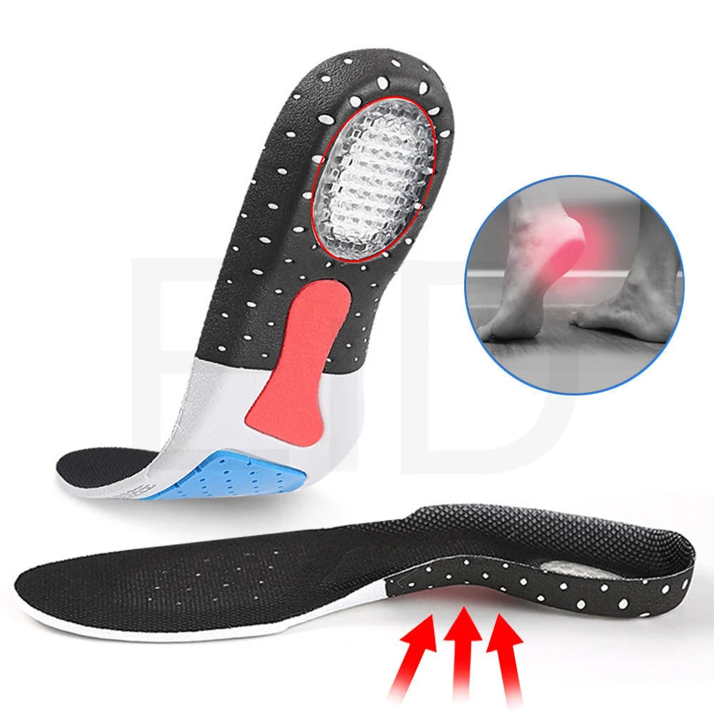 Almohadilla deportiva de Gel de silicona para zapatos, soporte para ARCO, espesamiento, absorción de impacto, almohadilla para zapatos de baloncesto y fútbol, plantilla suave de silicona Unisex