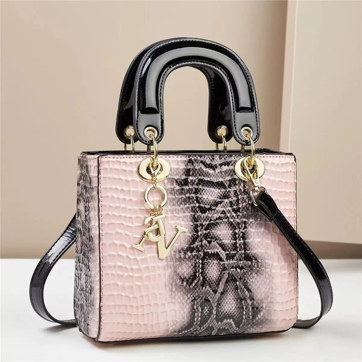 Bolso de hombro para mujer, bolsos de diseñador de lujo para mujer, bandoleras cruzadas de cuero brillante, bolsos con asa superior, bolso de tendencia para mujer