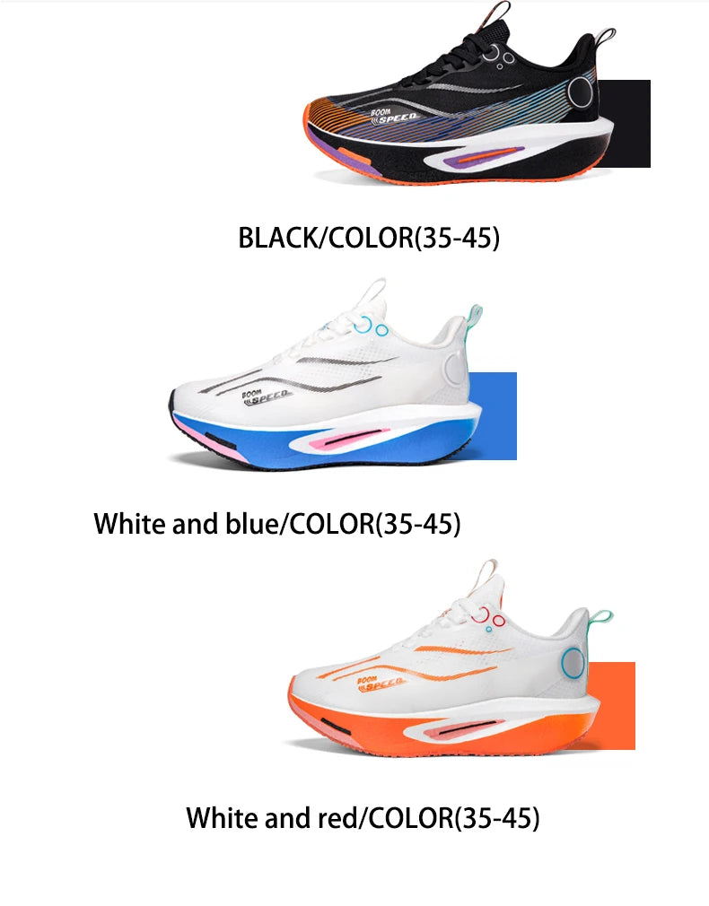 Zapatillas de running con placa de carbono para hombre y mujer, zapatillas profesionales para maratón, transpirables, ligeras, para entrenamiento y carrera en carretera.