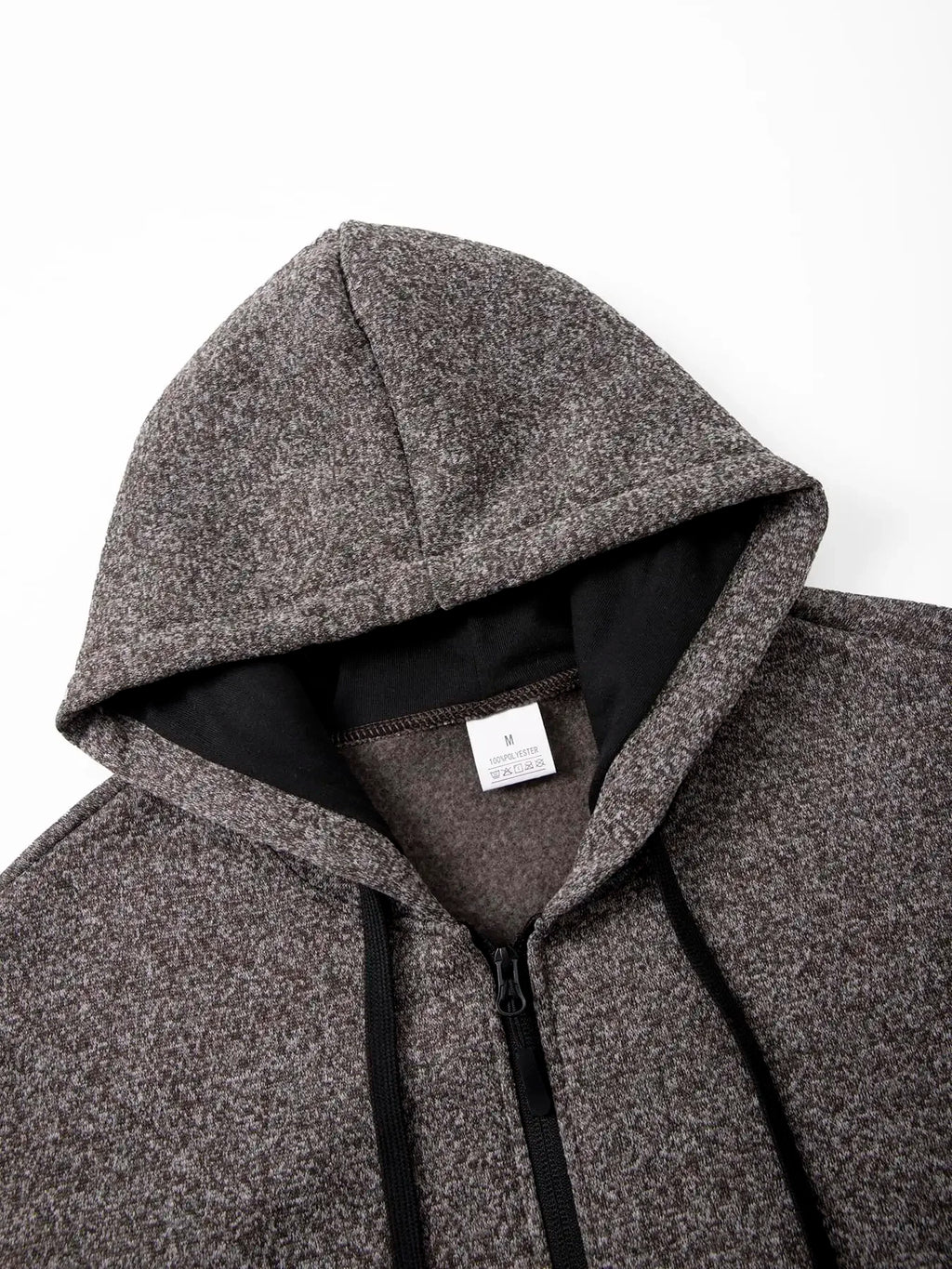 Chaqueta cálida de lana con cremallera para hombre, sudaderas de manga larga con cremallera, chaqueta con capucha, abrigo, ropa de calle cálida, otoño e invierno