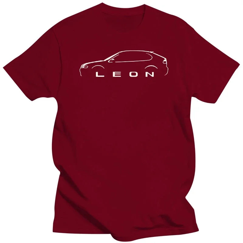 Camiseta de algodón de manga corta para hombre, camisa de diseño de coche clásico inspirado en león de España, nueva moda de verano