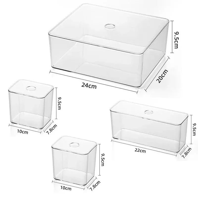 Premium Crystal Clear Desk & Vanity Organizer