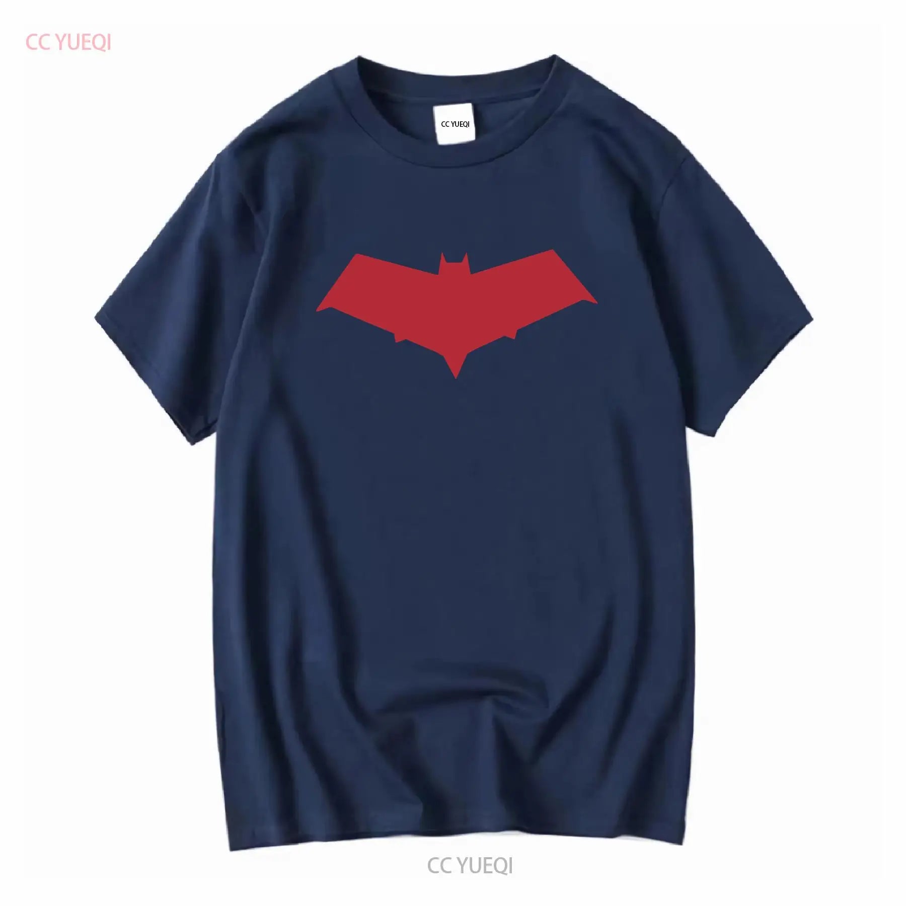 Camiseta con símbolo de capucha roja Jason Todd, camiseta negra de manga larga o corta, vintage, lavada, Unisex, moda para hombre, informal ligeramente transpirable