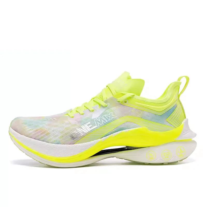 ONEMIX Trail Racing zapatillas para correr cojín malla transpirable estable usable placa de carbono al aire libre maratón deporte entrenamiento zapatillas