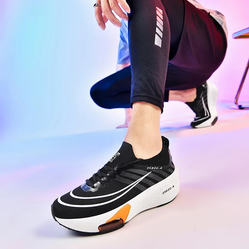 Zapatillas para Correr con Placa de Carbono, Especiales para Maratón, Deportivas, Transpirables, Ligeras, Cómodas, Antideslizantes para Hombre y Mujer