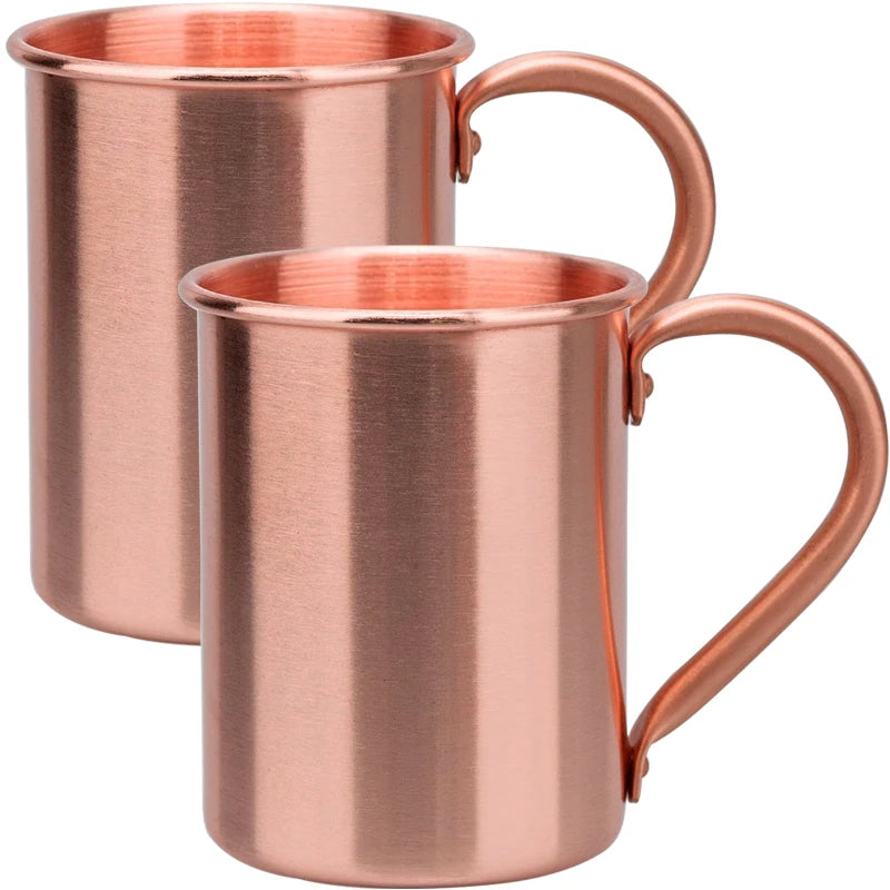 Taza de cobre puro Vintage de 400ml, textura de martillo engrosada, taza de café con leche para desayuno de cobre 100%, vaso de té hecho a mano