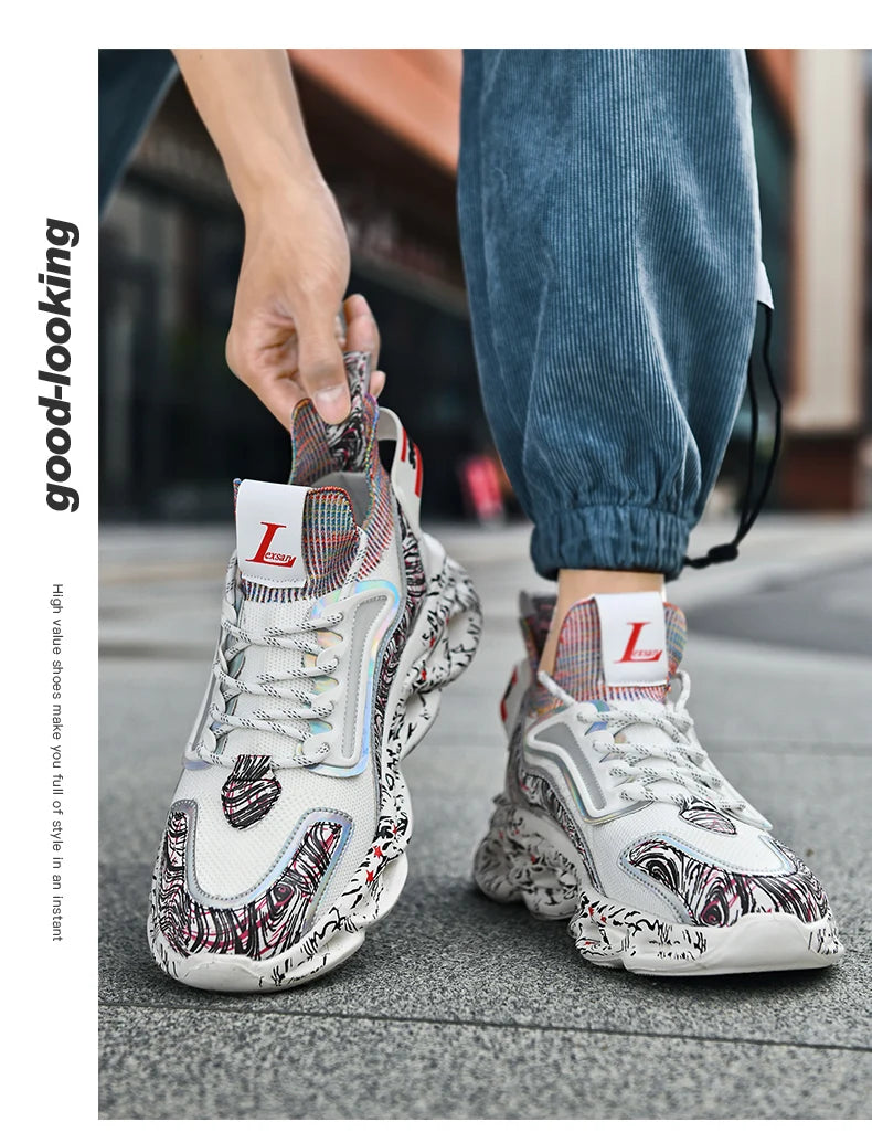 Zapatos de hombre, zapatillas de deporte informales para hombre, tenis, zapatos de lujo, zapatos de entrenamiento para carreras, zapatos transpirables, mocasines de moda, zapatos para correr para hombre