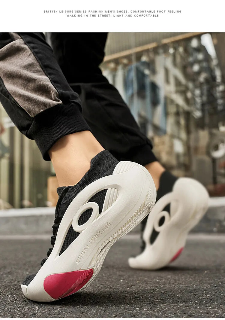 2025 zapatos de malla con estilo para Hombre, cómodos zapatos informales transpirables para Hombre, nuevas Zapatillas sin cordones para Hombre, Zapatillas planas para Hombre
