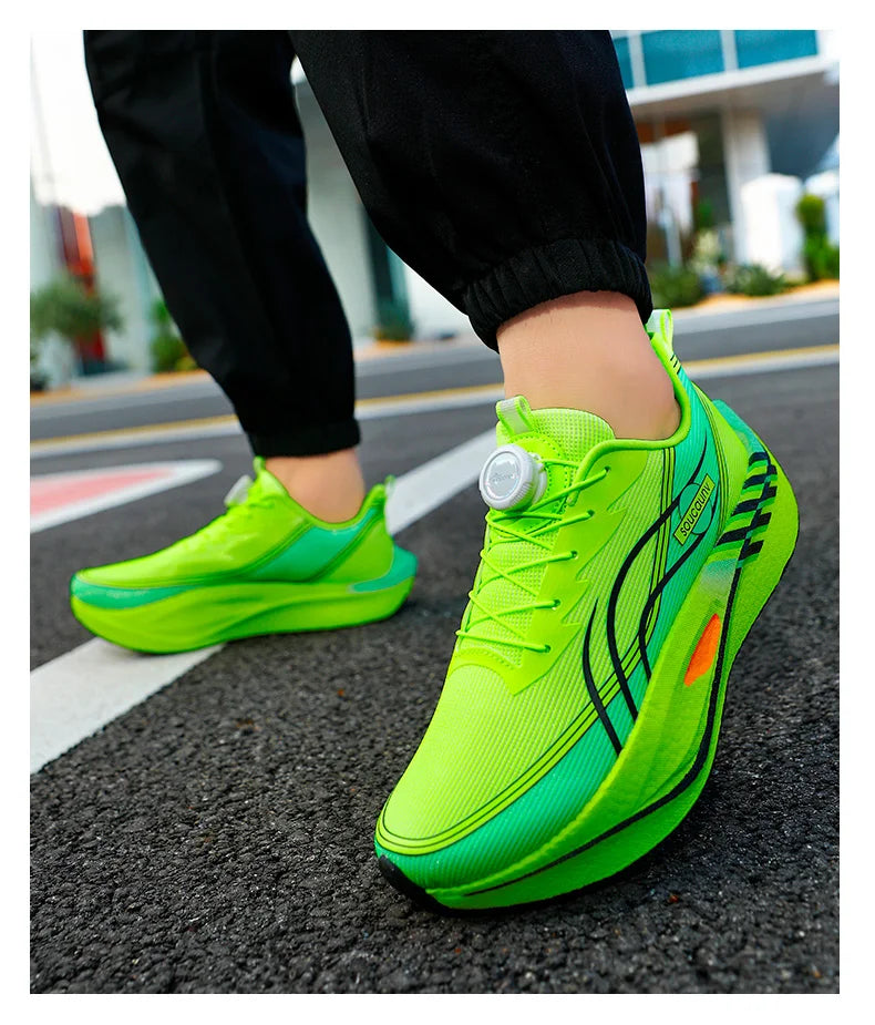 Zapatillas para Correr Profesionales con Placa de Carbono para Fitness, Maratón, Deportivas Ligeras para Hombre, Cómodas y Antideslizantes para Mujer