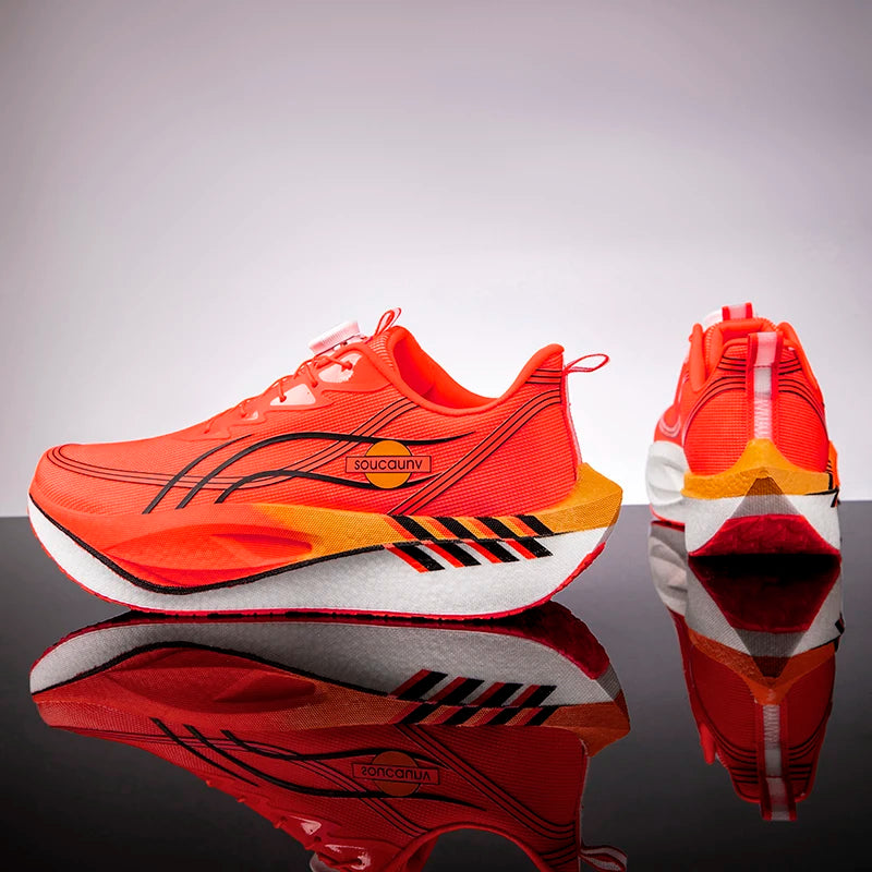 Zapatillas para Correr Profesionales con Placa de Carbono para Fitness, Maratón, Deportivas Ligeras para Hombre, Cómodas y Antideslizantes para Mujer