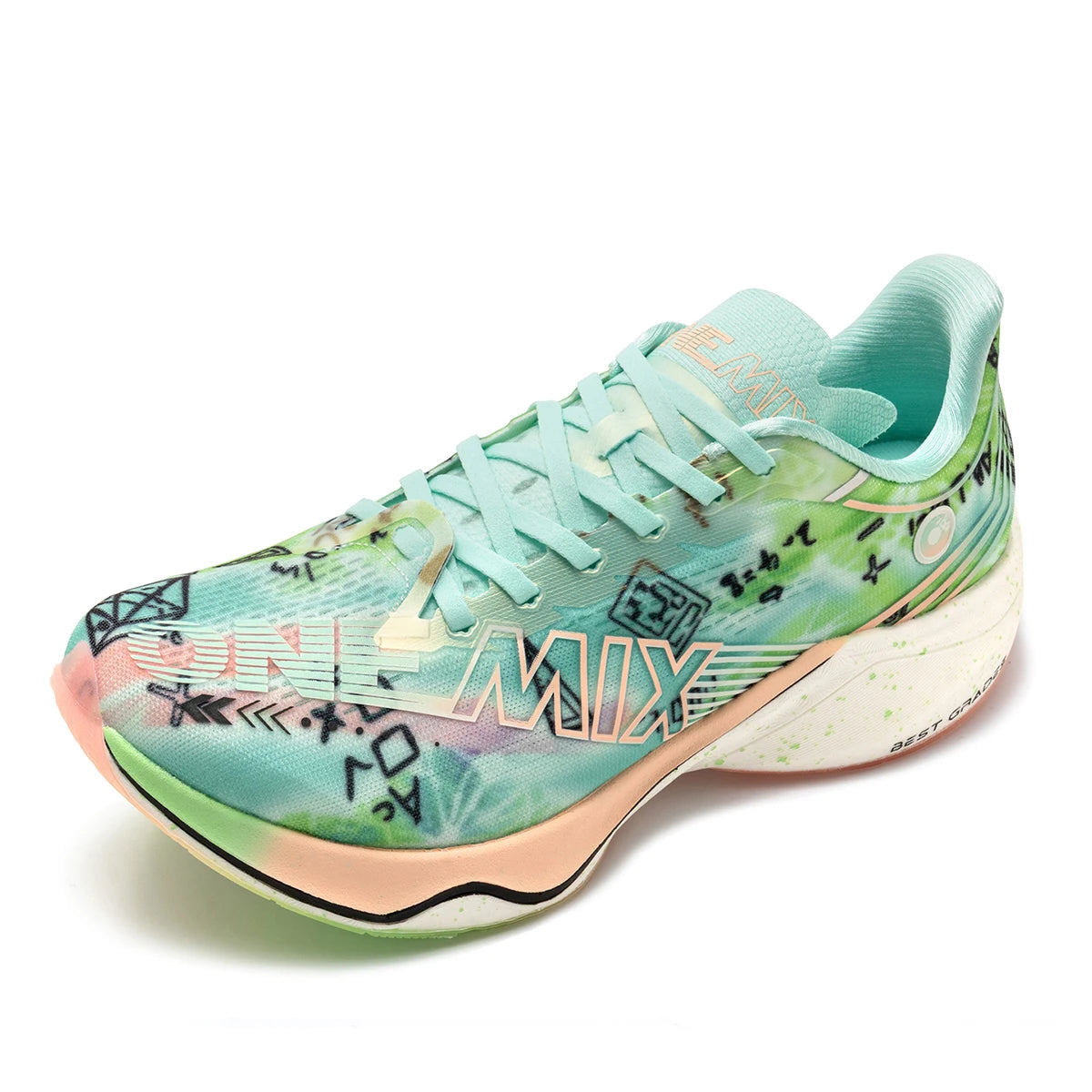 ONEMIX Zapatillas de Running y Entrenamiento con Placa de Carbono de Nylon para Hombre, Amortiguación Completa, Zapatillas Deportivas con Placa de Carbono para Caminar