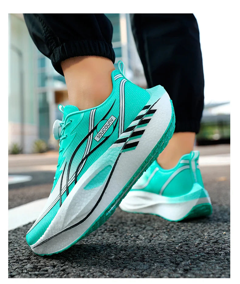 Zapatillas para Correr Profesionales con Placa de Carbono para Fitness, Maratón, Deportivas Ligeras para Hombre, Cómodas y Antideslizantes para Mujer