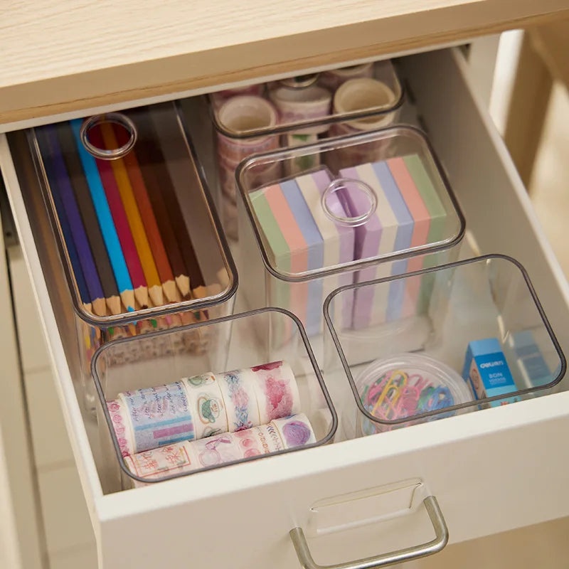 Premium Crystal Clear Desk & Vanity Organizer