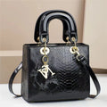 Bolso de hombro para mujer, bolsos de diseñador de lujo para mujer, bandoleras cruzadas de cuero brillante, bolsos con asa superior, bolso de tendencia para mujer