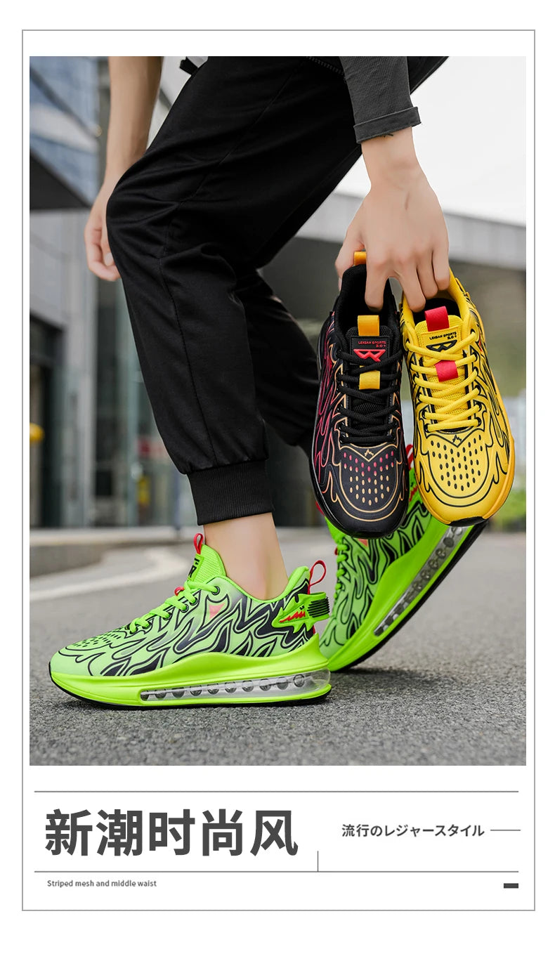 Zapatillas de deporte de lujo para hombre, mocasines informales transpirables para entrenamiento, mocasines de moda para correr, Tenis masculinos