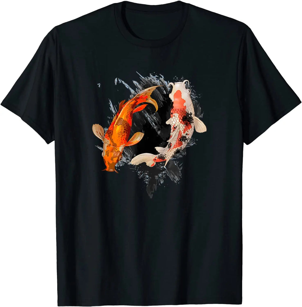 Camiseta de tatuaje japonesa Koi Fish I Koi Carp Pond, japón