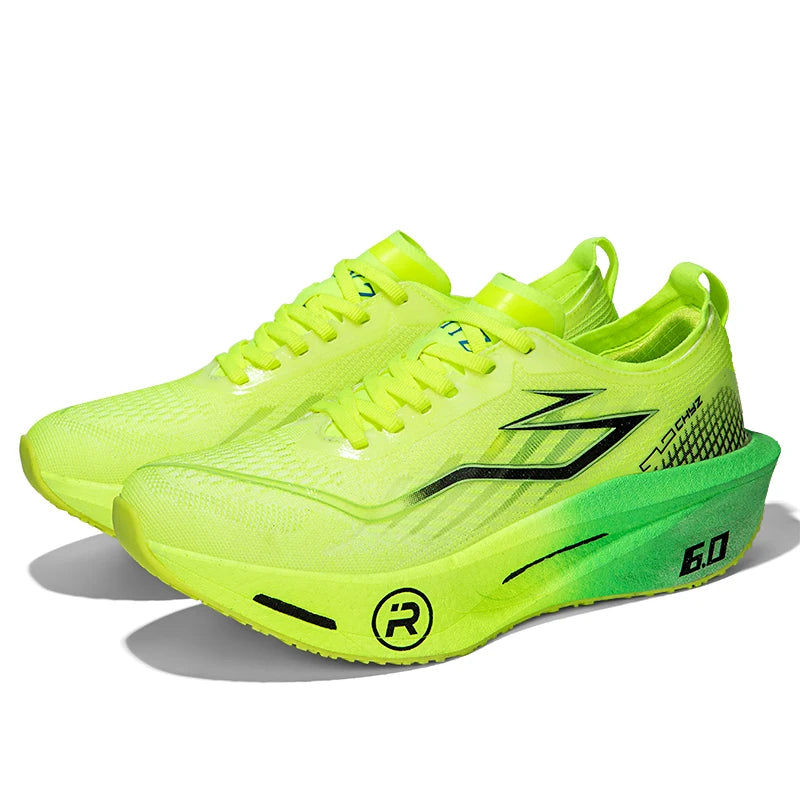 Zapatillas para correr para hombre, zapatillas deportivas para maratón con placa de carbono, transpirables, ligeras, cómodas, antideslizantes, deportivas especiales para mujer