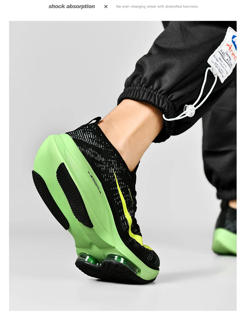 Zapatillas deportivas para correr con cojín de aire para hombre, transpirables, ligeras, cómodas, para entrenamiento atlético, tenis