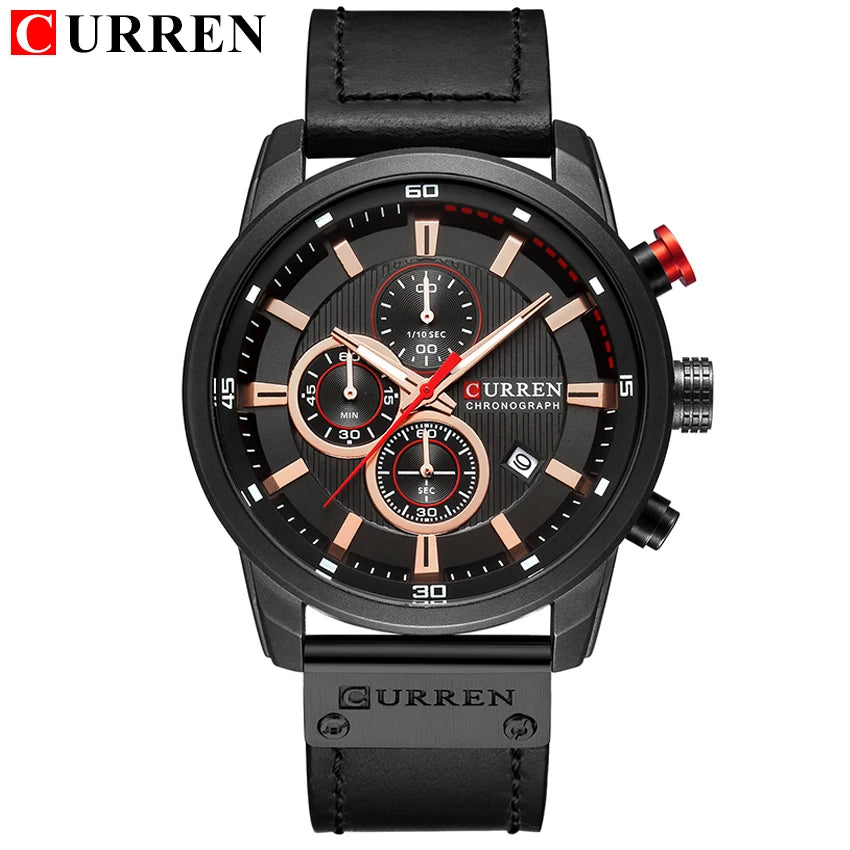 Reloj de Pulsera CURREN 8291 para Hombre, Cronógrafo de Cuarzo, Estilo Casual, Deportivo, Militar, de Moda, para Caballero