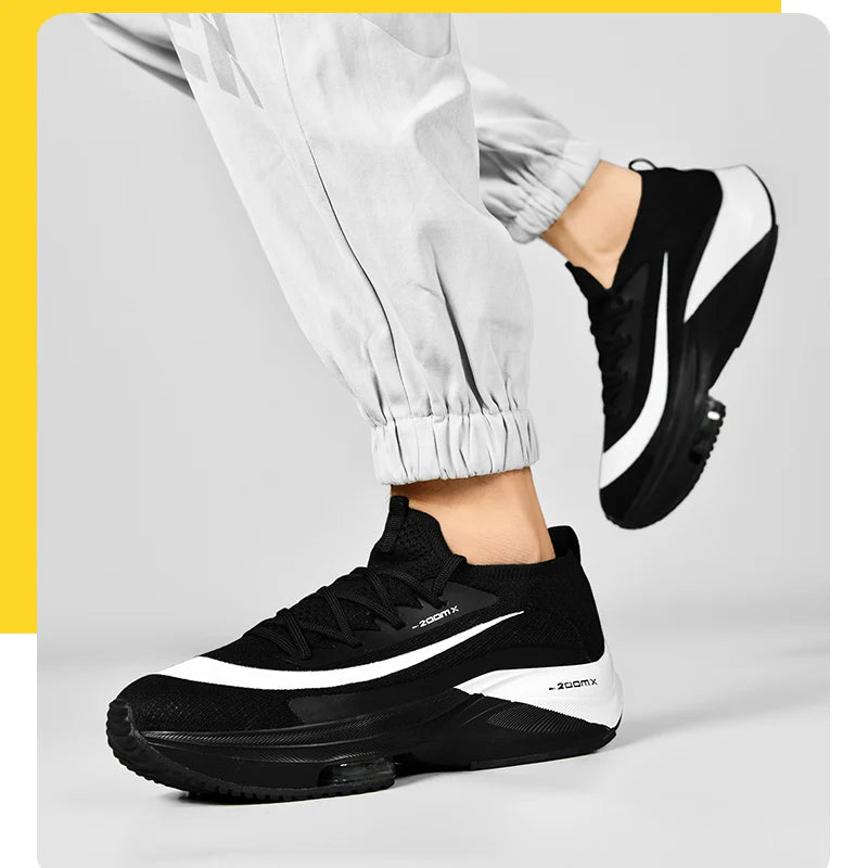 Zapatillas deportivas para correr con cojín de aire para hombre, transpirables, ligeras, cómodas, para entrenamiento atlético, tenis