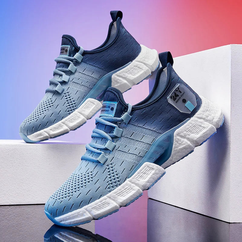 Zapatillas de deporte ligeras a la moda para hombre, zapatos deportivos cómodos y transpirables para caminar, calzado informal para correr, tenis, entrenamiento de gimnasia