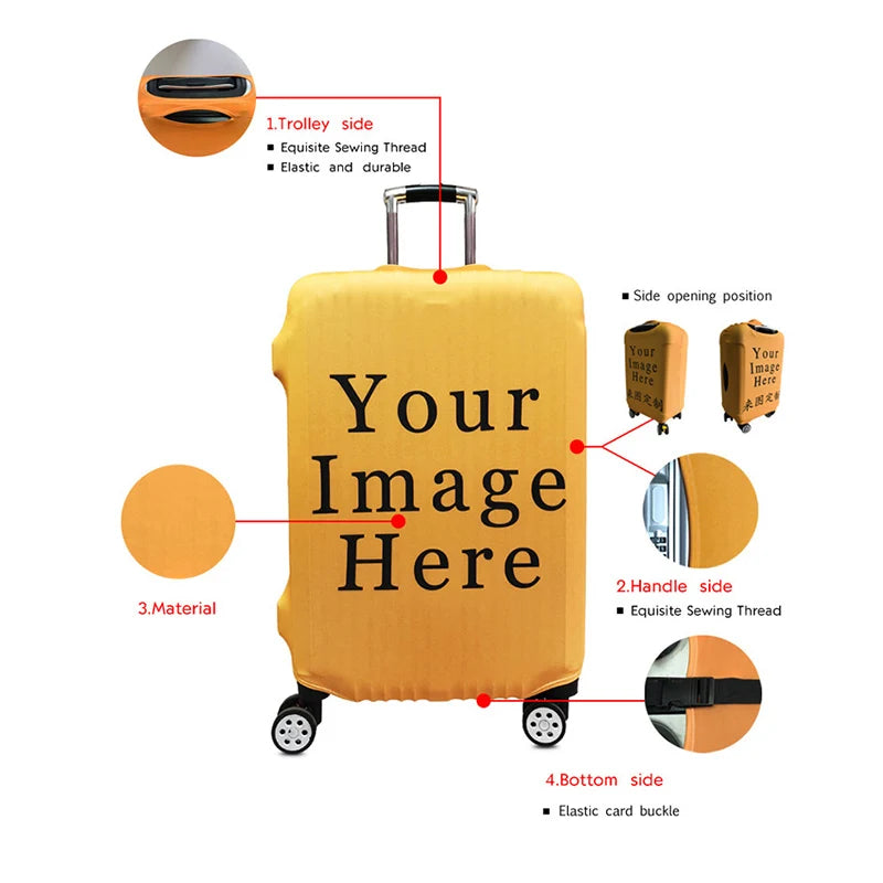 Funda antipolvo para maleta de viaje con expresión divertida, funda protectora para equipaje para cubierta de carrito de 18-32 pulgadas, accesorios de viaje