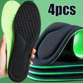 Plantillas ortopédicas de espuma viscoelástica suave, plantillas desodorantes negras para zapatos deportivos, absorbe el sudor, accesorios antibacterianos para zapatos, 2/10 Uds.