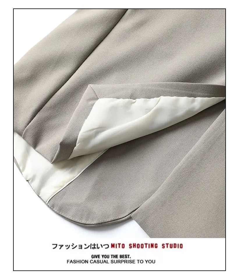 Chaqueta de traje informal para hombre, estilo coreano, holgada, a la moda, con un solo pecho y hombros, primavera y otoño, elegante