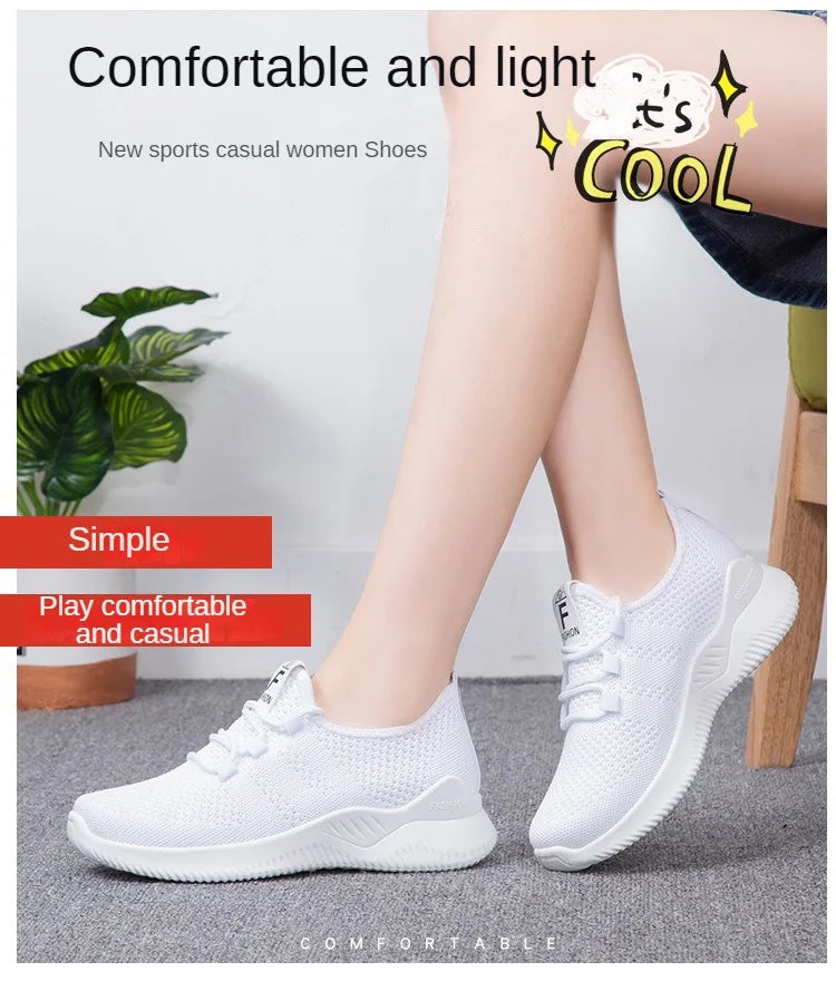 Zapatillas Deportivas para Mujer 2026, Transpirables, de Malla, para Caminar, Cómodas, Casuales y a la Moda