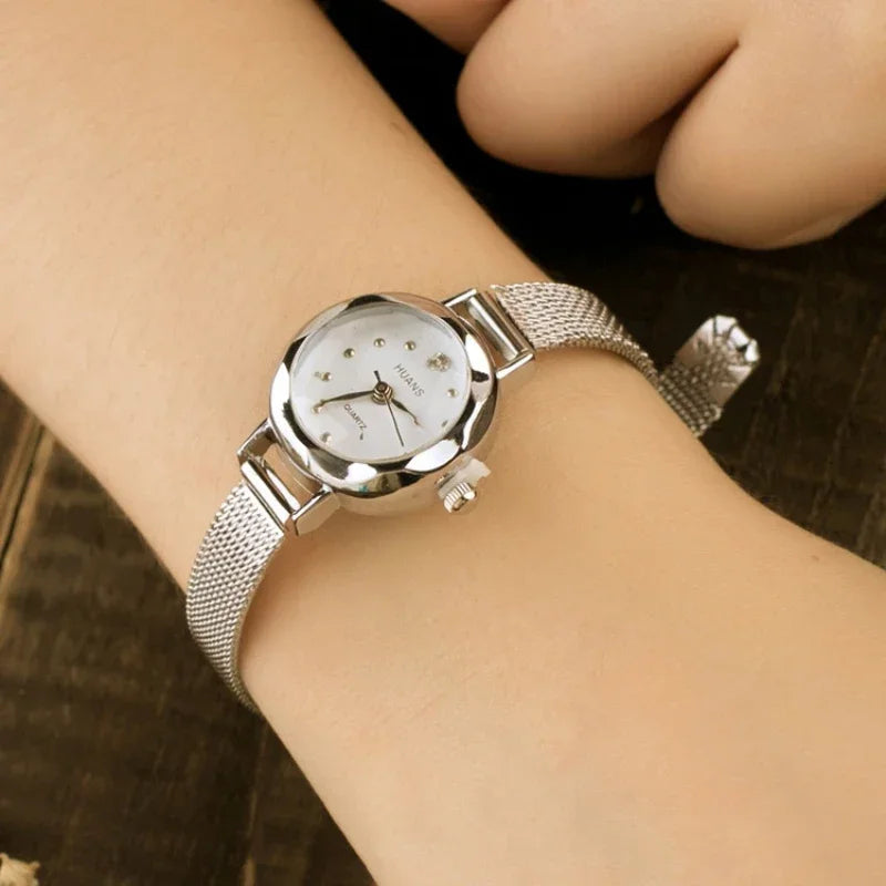Nuevos relojes de lujo Para Mujer, relojes de pulsera de cuarzo informales, Reloj de pulsera de acero inoxidable, Reloj Para Mujer, relojes femeninos