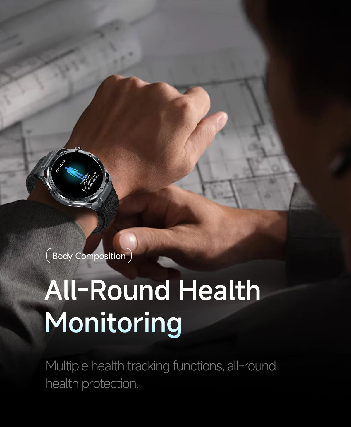 Nuevo Reloj Inteligente Médico con IA para Oxígeno en Sangre 2026, ECG Preciso, Ácido Úrico, Presión Arterial, Grasa Corporal, Fitness, Resistente al Agua