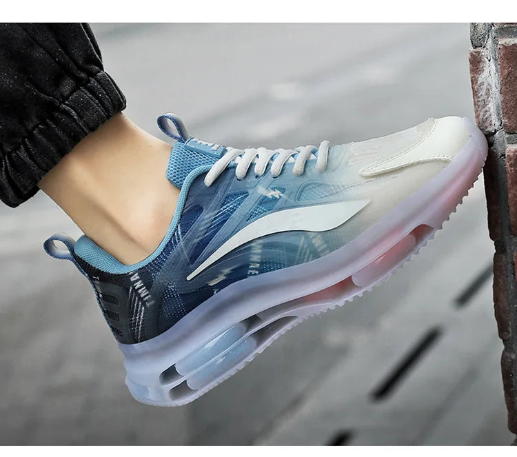 Zapatillas de deporte con cojín de aire para hombre y mujer, calzado deportivo ligero con suela de TPR, para correr, baloncesto y parejas, talla 36-47