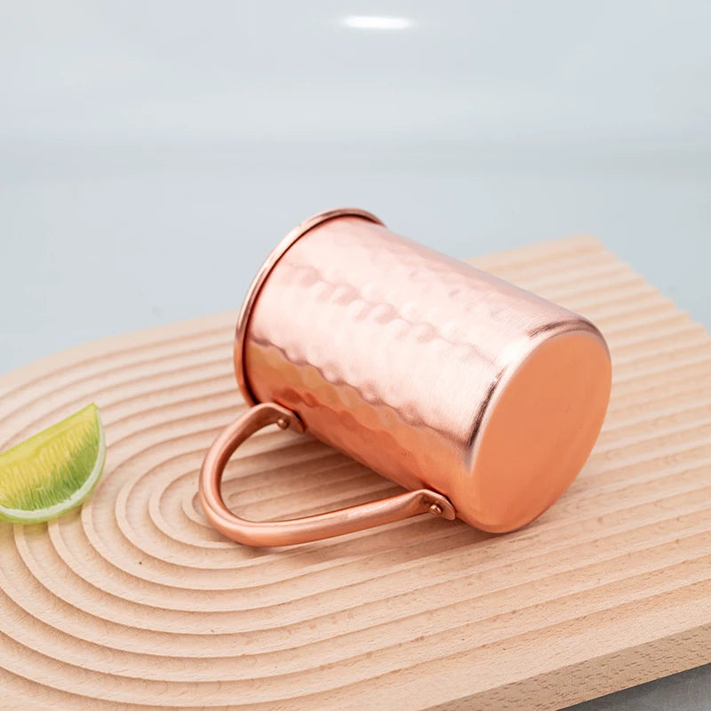 Nuevas tazas 100% cobre puro, tazas Moscow Mule de cobre puro sólido, tazas de cóctel de 400 ml, tazas para cerveza, leche y otras bebidas.