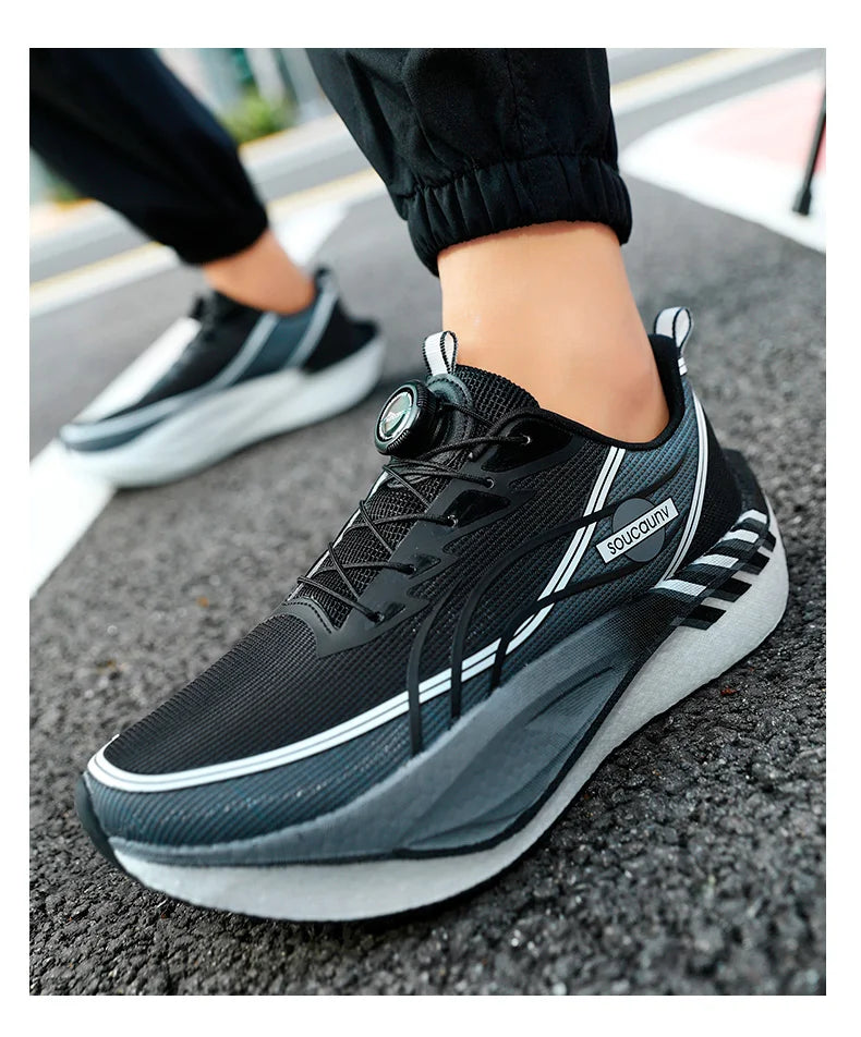 Zapatillas para Correr Profesionales con Placa de Carbono para Fitness, Maratón, Deportivas Ligeras para Hombre, Cómodas y Antideslizantes para Mujer