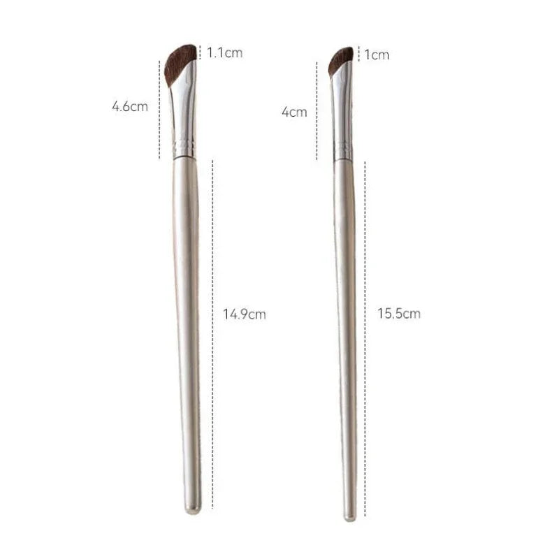 Pincel para Contorno de Nariz, Pincel Plano para Contorno de Nariz, Pincel Angulado para Maquillaje de Contorno, Pincel de Pelo Natural Angulado para Difuminar Sombras