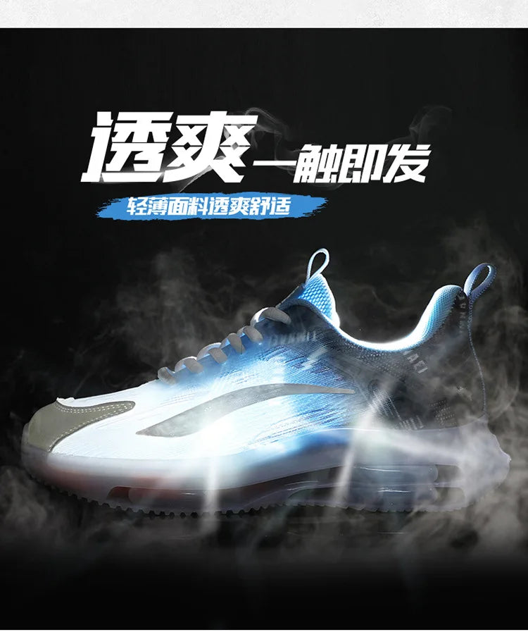 Zapatillas de deporte con cojín de aire para hombre y mujer, calzado deportivo ligero con suela de TPR, para correr, baloncesto y parejas, talla 36-47