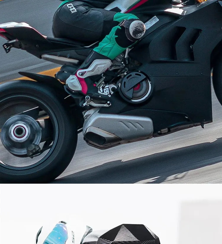 Mochila LED para Motociclistas con Ojos Brillantes, Textura de Fibra de Carbono, Casco, Mochila Escolar, Mochila para Portátil de Moto
