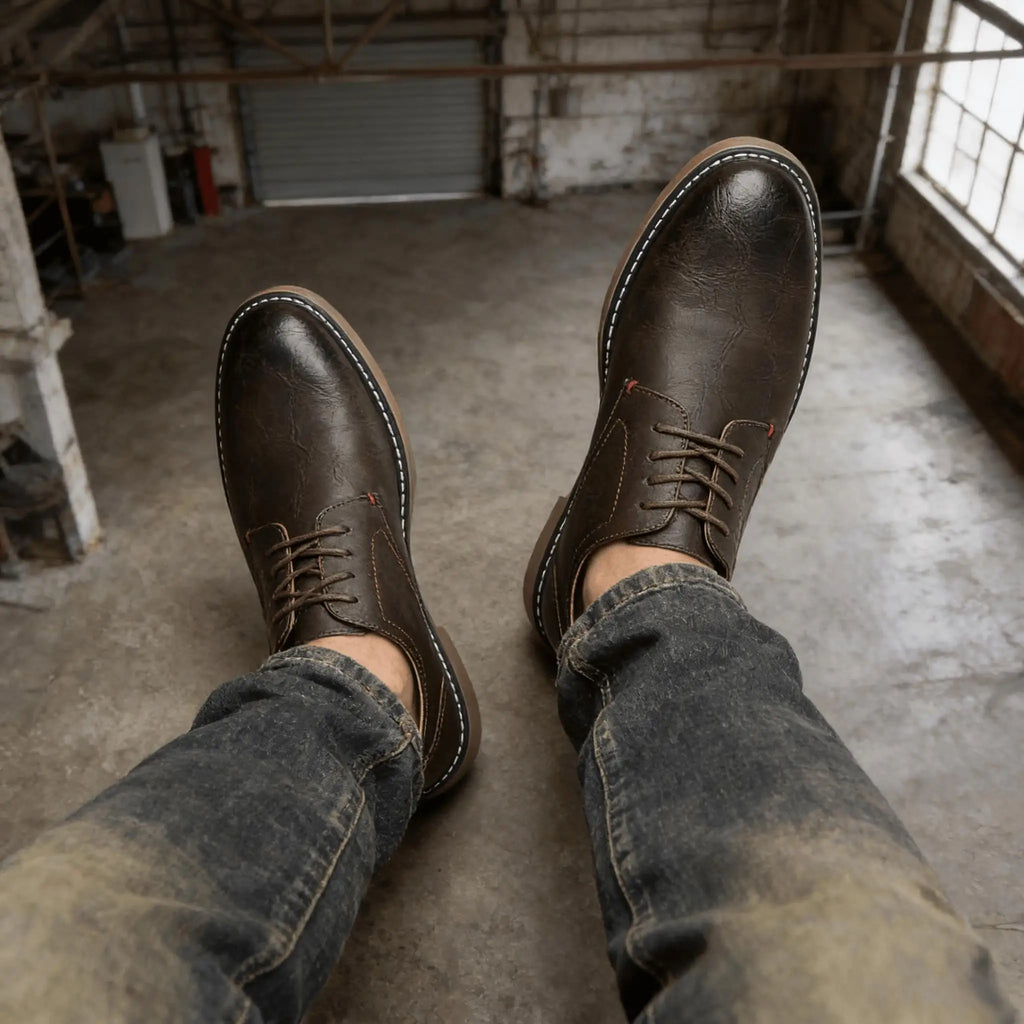 Zapatos de Cuero para Hombre, Cómodos, de Marca, a la Moda 2026