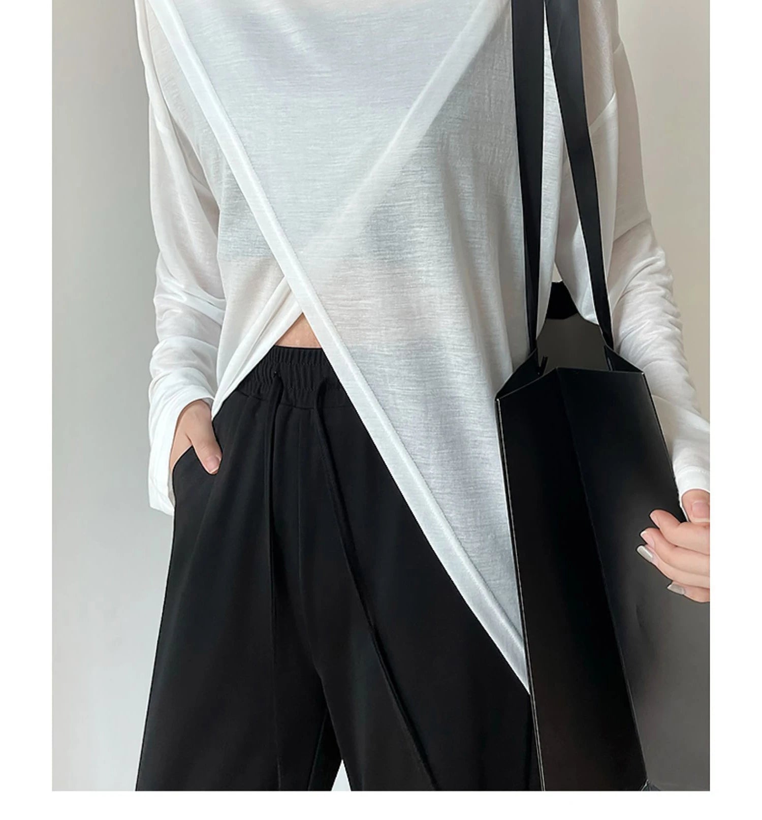 Verano elegante moda Harajuku Slim Fit ropa femenina suelta Casual todo fósforo camisetas sólido cuello redondo estilo fino camisetas de manga larga