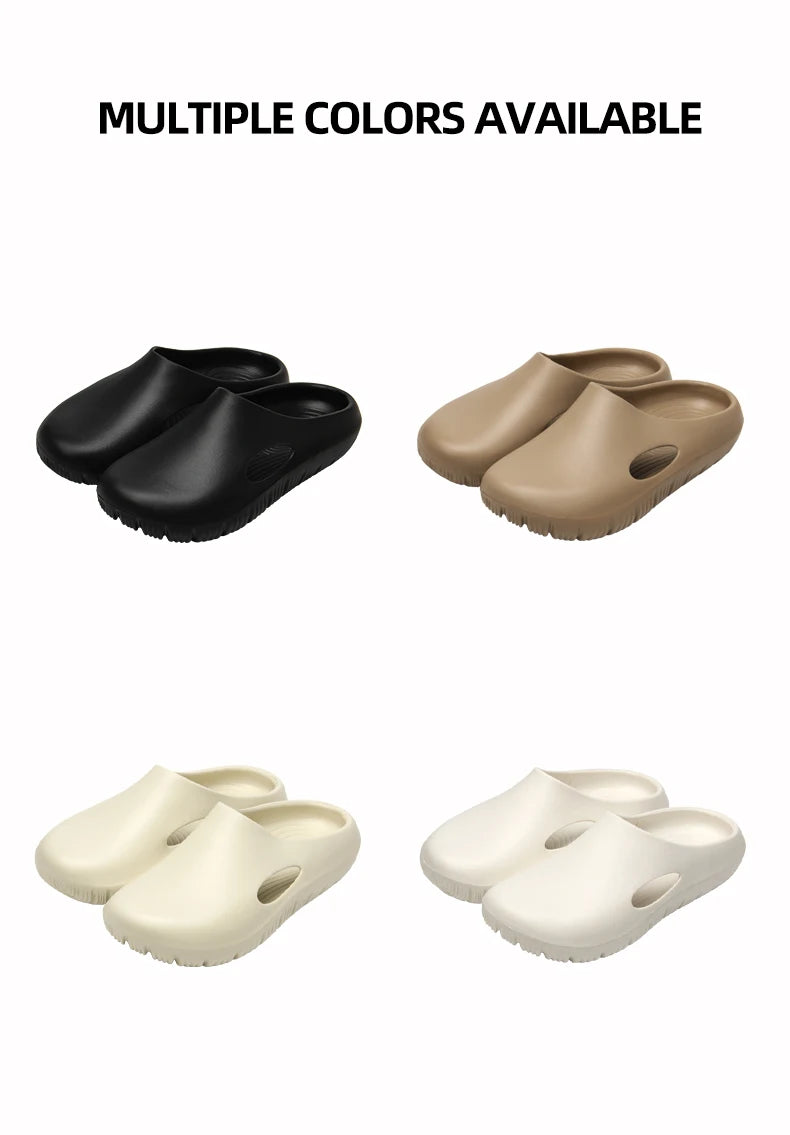 Nuevas Pantuflas de Verano EVA Frescas para el Hogar, Antideslizantes, Modernas y Versátiles, Pantuflas Baotou para Parejas, para Hombre