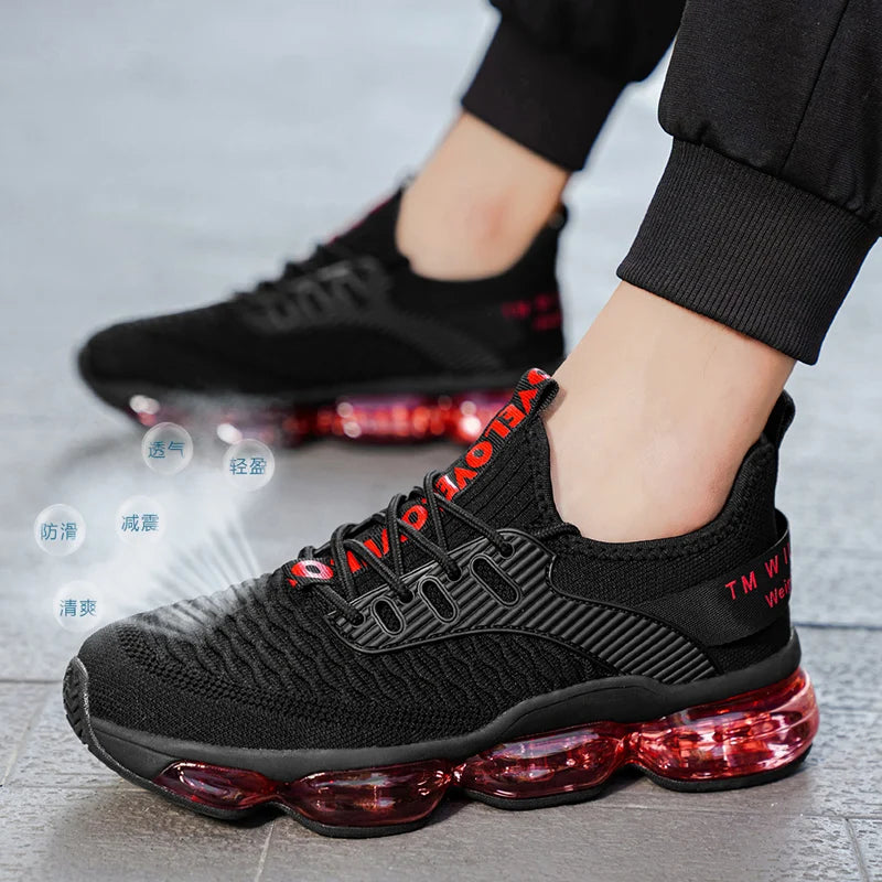 Zapatillas de deporte informales para hombre, zapatos de carrera de entrenador de lujo transpirables, mocasines de moda, zapatos para correr para hombre