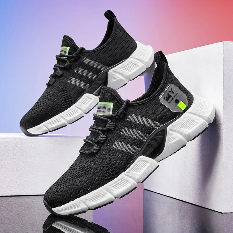 Zapatillas de deporte ligeras a la moda para hombre, zapatos deportivos cómodos y transpirables para caminar, calzado informal para correr, tenis, entrenamiento de gimnasia