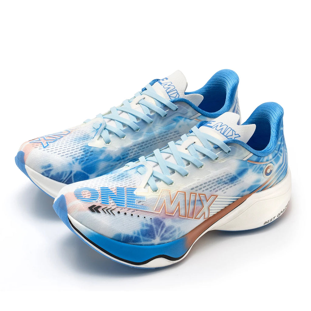 ONEMIX Zapatillas de Running y Entrenamiento con Placa de Carbono de Nylon para Hombre, Amortiguación Completa, Zapatillas Deportivas con Placa de Carbono para Caminar