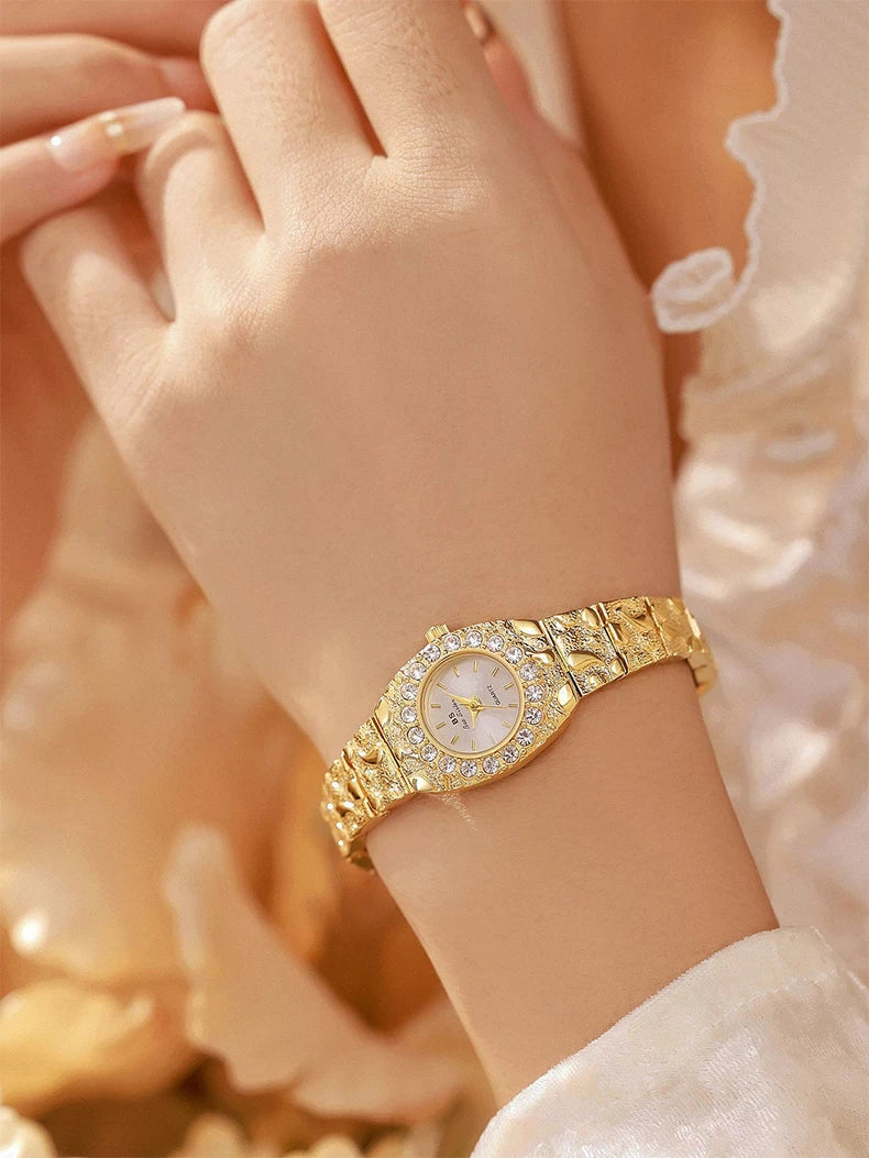 Relojes Bee Sister para mujer, novia, relojes de cuarzo para mujer, nicho de lujo, resistente al agua, reloj de pulsera elegante para mujer